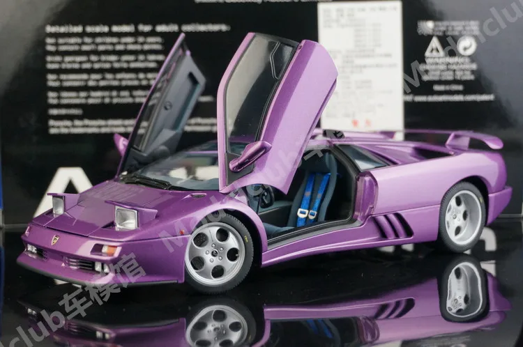 Autoart 1:18 Diablo SE30 Jota Purple Simulation Limited Edition All Open Alloy Metal Static Car Model Toy Gift