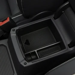 Car Center Armrest Storage Box Tray for Volkswagen VW Tiguan Mk2 2016 - 2023 Container Organizer Accessories
