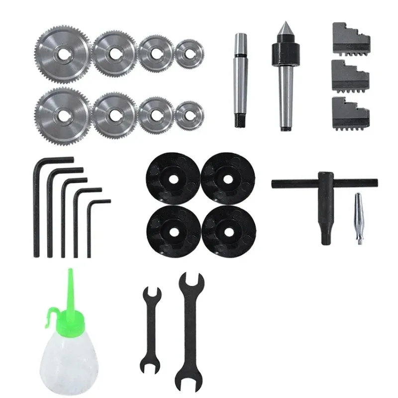 Новый 0618 110 В/220 В мини-токарный станок настольный металлический инструмент бытовой DIY маленькая обработка металла из нержавеющей стали