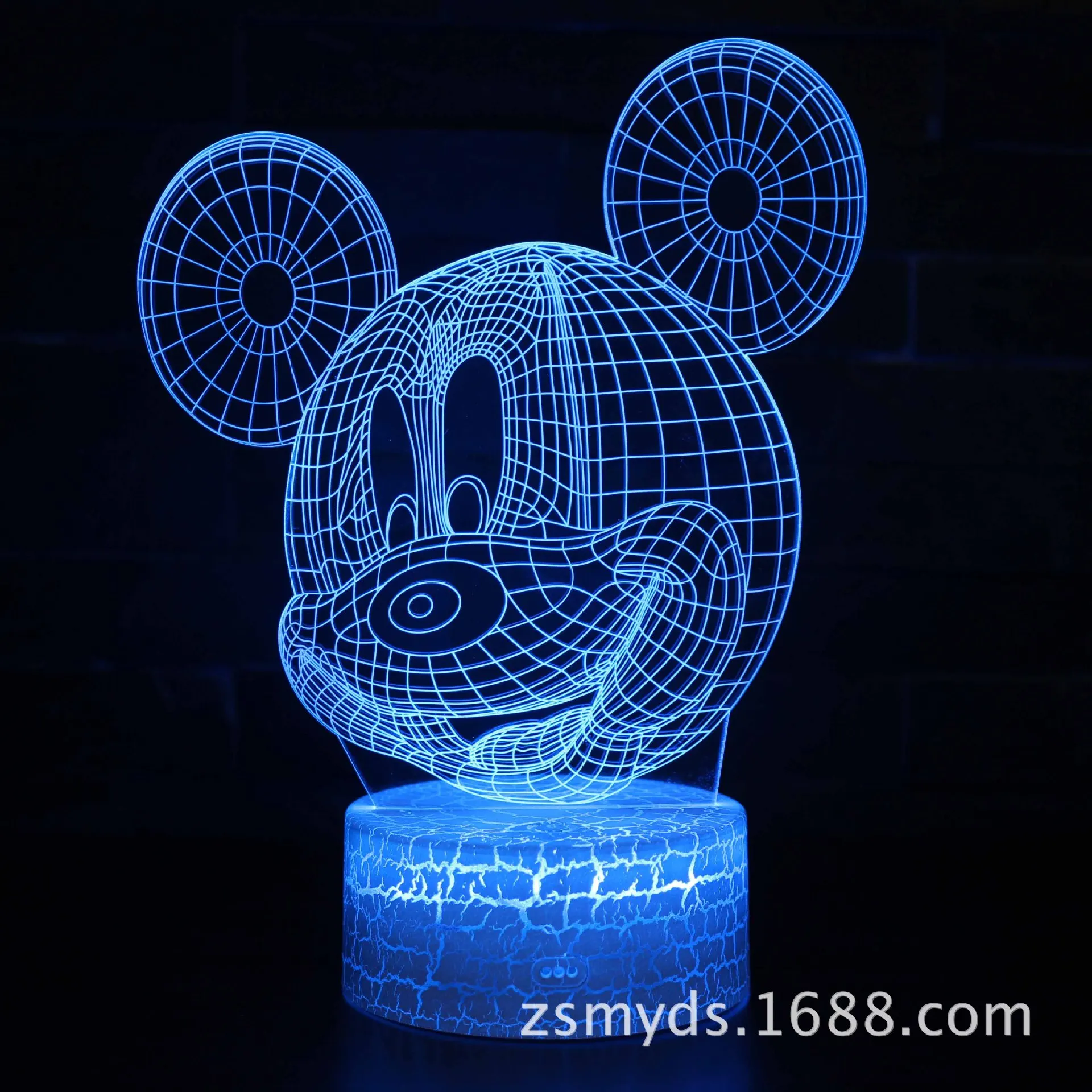 Disney Mickey & Minnie 3D Lamp Anime Figure Ornaments Figure Desk Lamp LED Night Light Mickey Mouse Desktop Decor Toys Hottoys