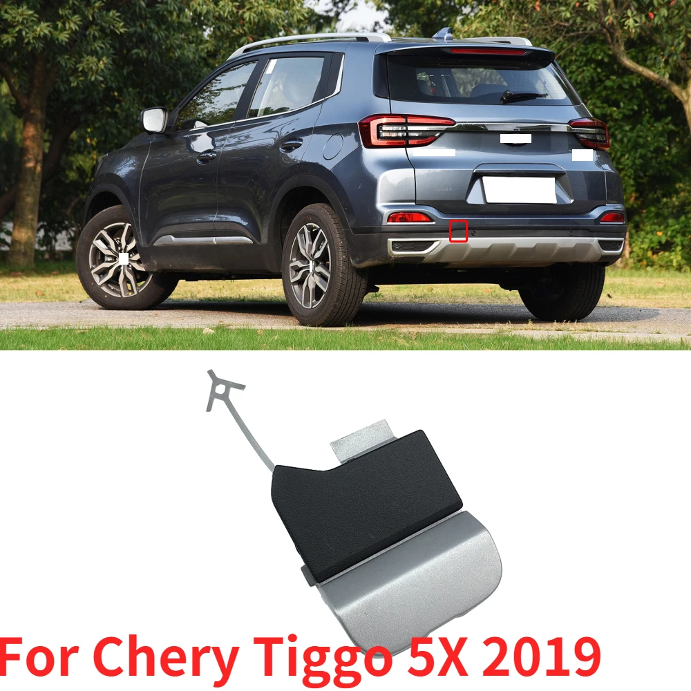 

CAPQX For Chery Tiggo 5X 2019 Rear Bumper Tow Hook Cover Trim Cap Plate Trailer Traction Housing Towing Hole Lid Garnish Hood