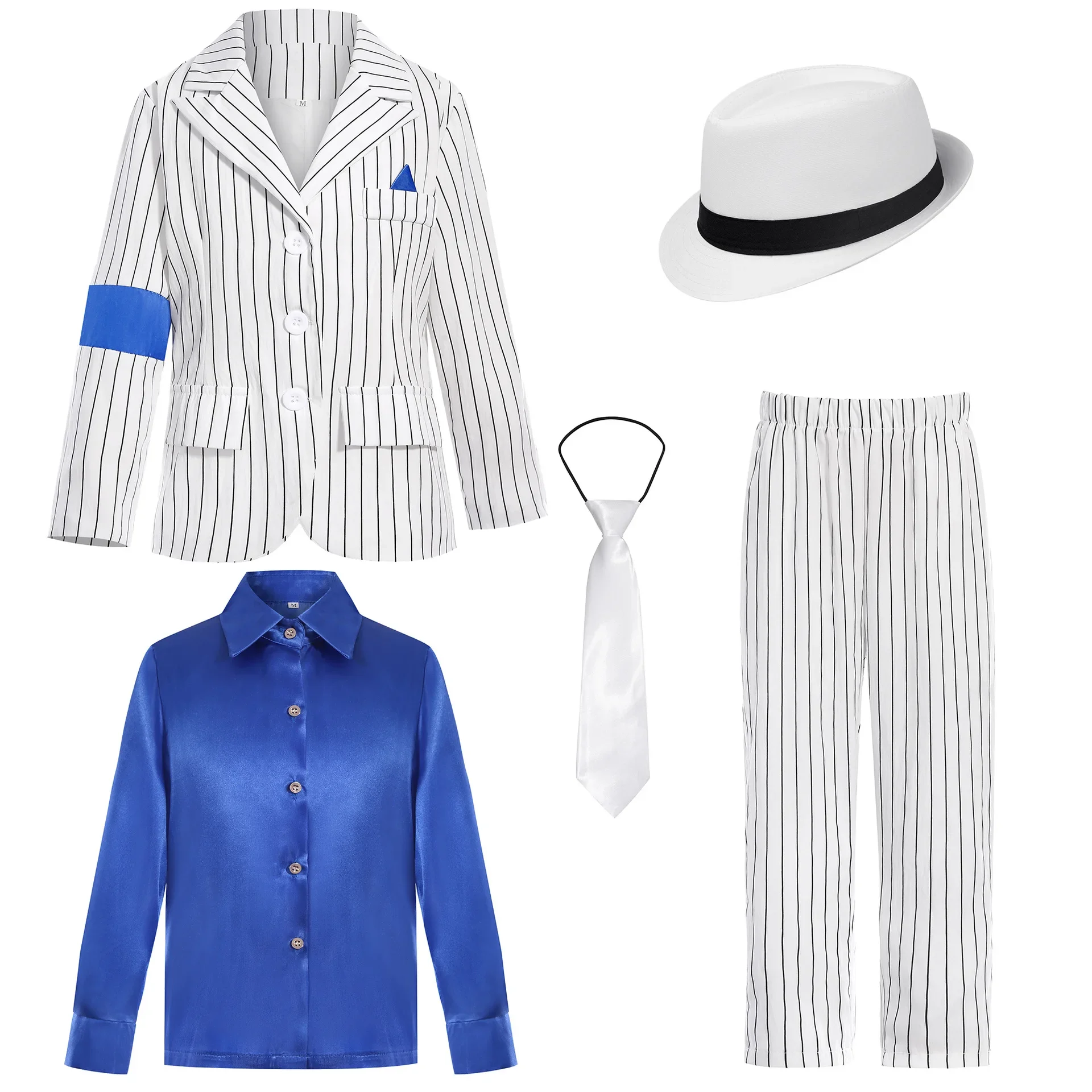 Disfraz de Michael Jackson para Niños, Pantalones Brillantes de Estrella del Baile de los 80s y 90s, Conjuntos de Ropa para Fiestas