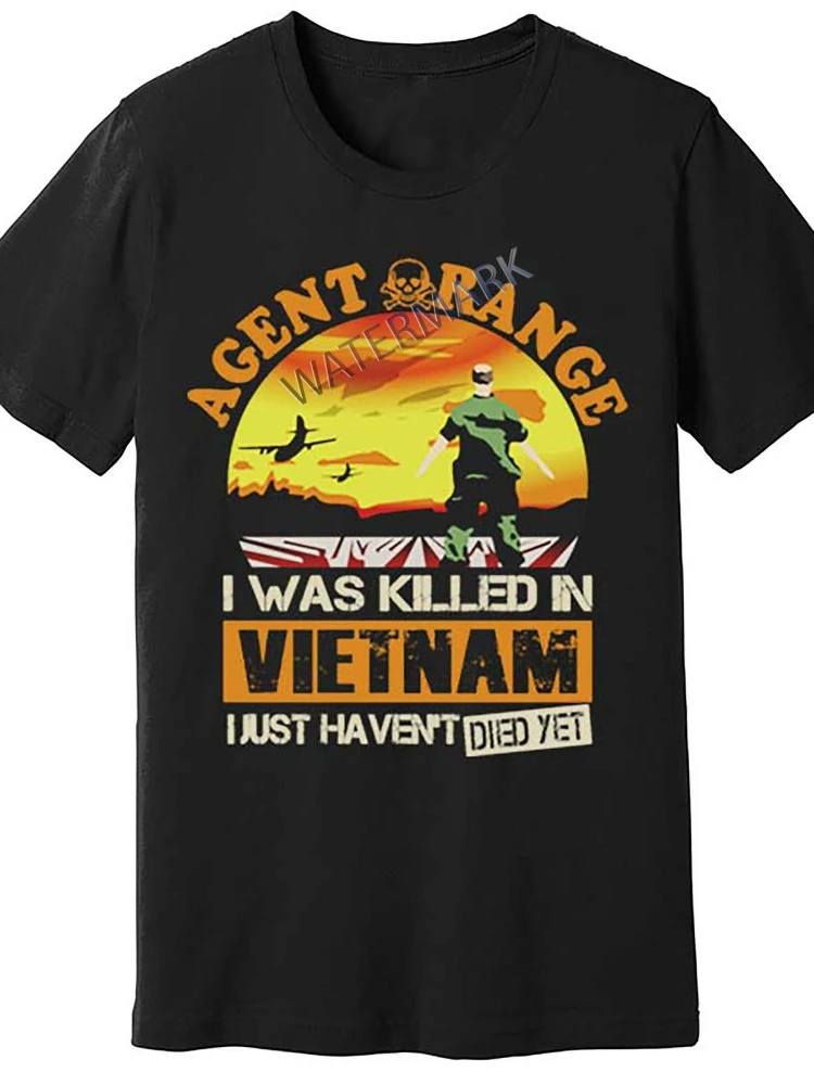 Agent Orange Vietnam Graphic design-100% cotton summer O-neck short sleeve casual printed men's T-shirt.