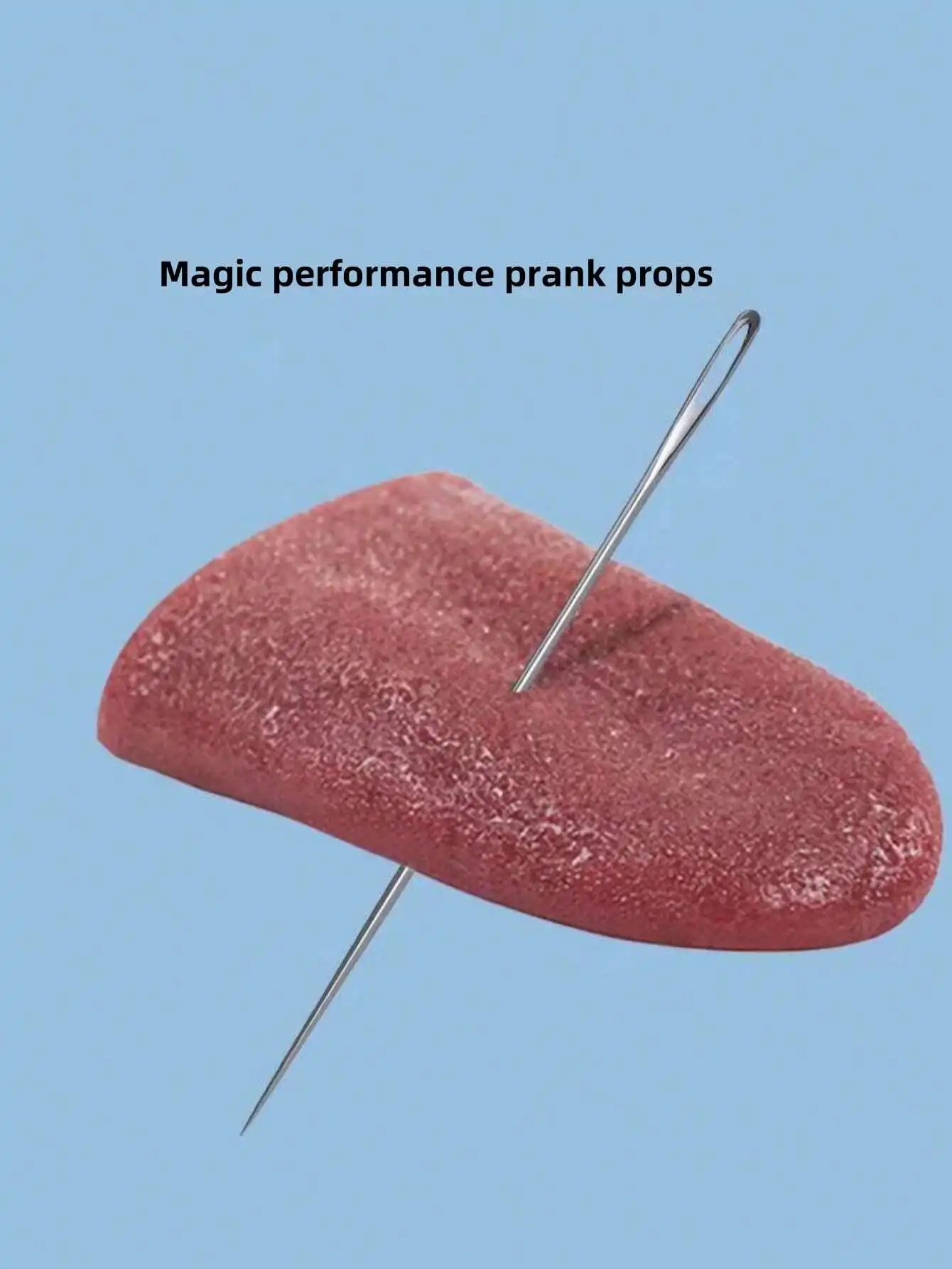 1pc Magic Trick Tongue Prop, Realistic Tongue Prank Toy For Festival Party, Stretchy Elasticity Prop