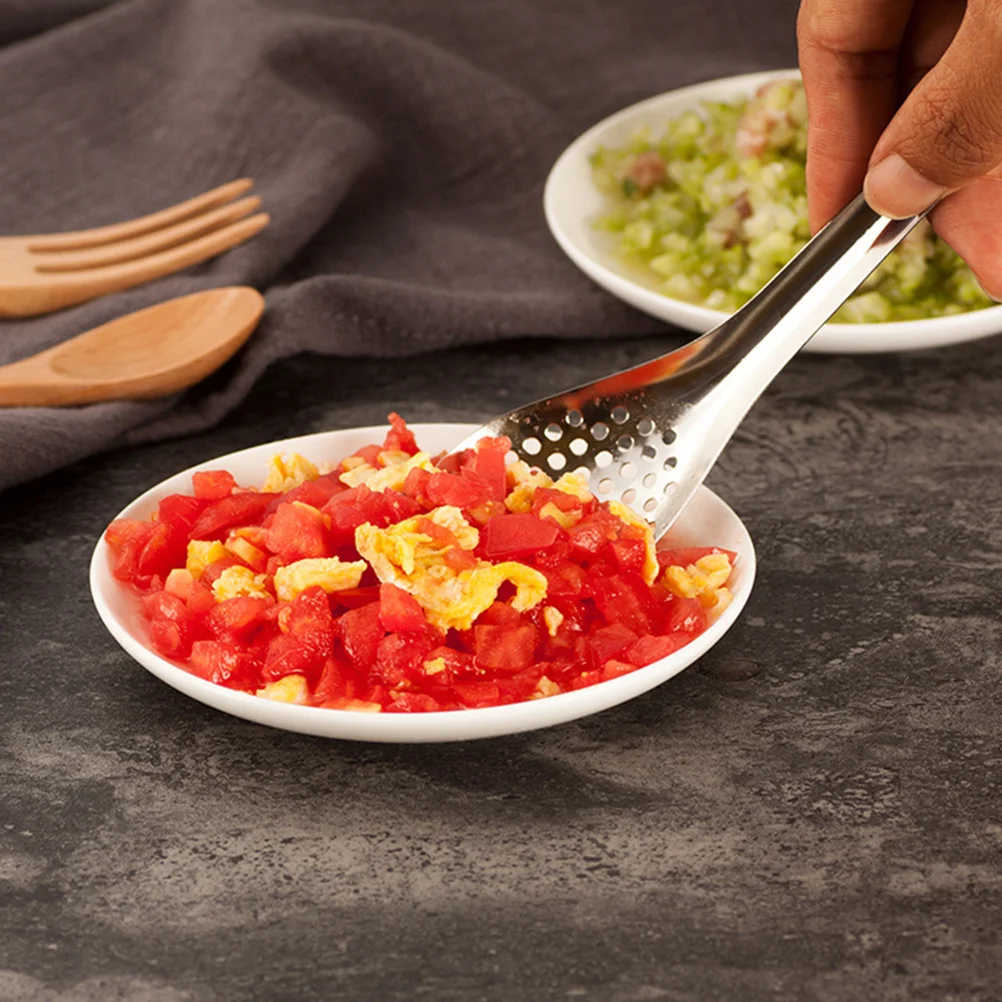 

6pcs Stainless Steel Caviar Spoons Small Slotted Spoons For Cooking Spherification Kitchen Gadgets Household Use Fine Mesh