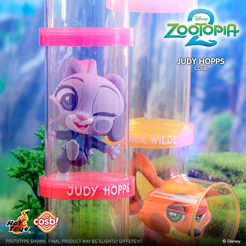 Новые оригинальные горячие игрушки Zootopia 2, Ник Джуди, молния, леопарда, полицейский, Cosbi, слепая коробка, мини-фигурка куклы, готовая в наличии