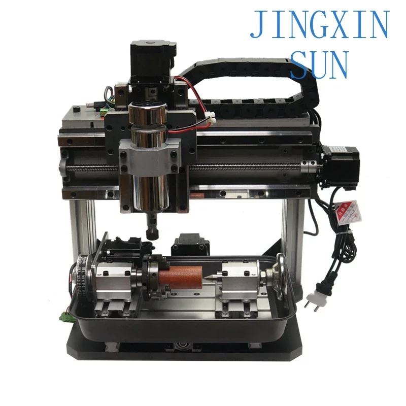 220V 110V Water Tank 3020 CNC Router Square Line Rail Track PVC Wood Engraving Machine 5axis 3 4 Axis 500W DC Spindle 2PCS ER11