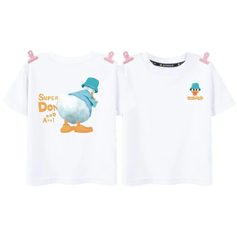 

Disney Donald Duck Children's Cotton T-shirt Girls Boys T-shirt Cartoon Anime Toddler T-shirt Tops Children's Clothing Gift