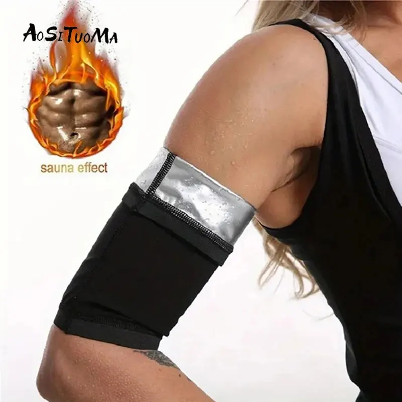 Body Sculpting Sweat Arm Sleeve Sports Fitness Protective Sleeve Dull Sweat Arm Sleeve for Women Trim Arm Band