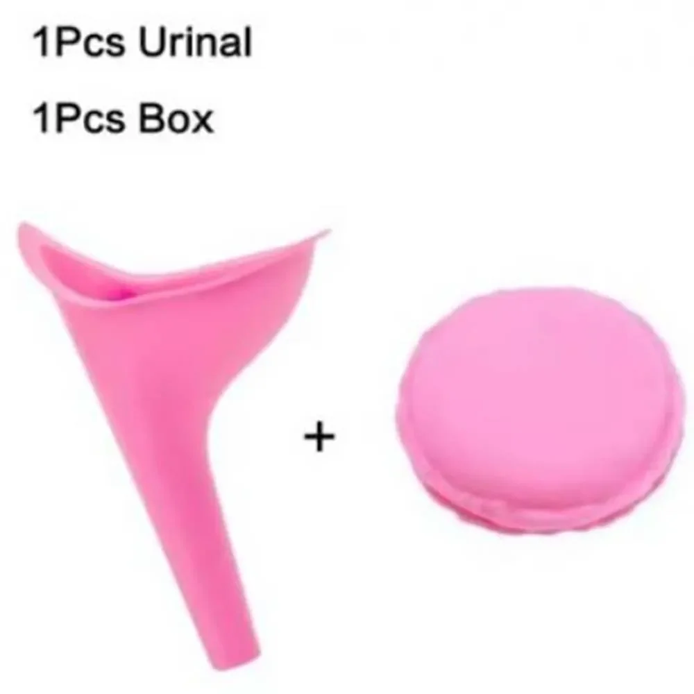 TARKA 캠핑 여성 소변기 야외 여행 서 소변기 깔때기 휴대용 여성 소변기 부드러운 실리콘 배뇨 장치 상자