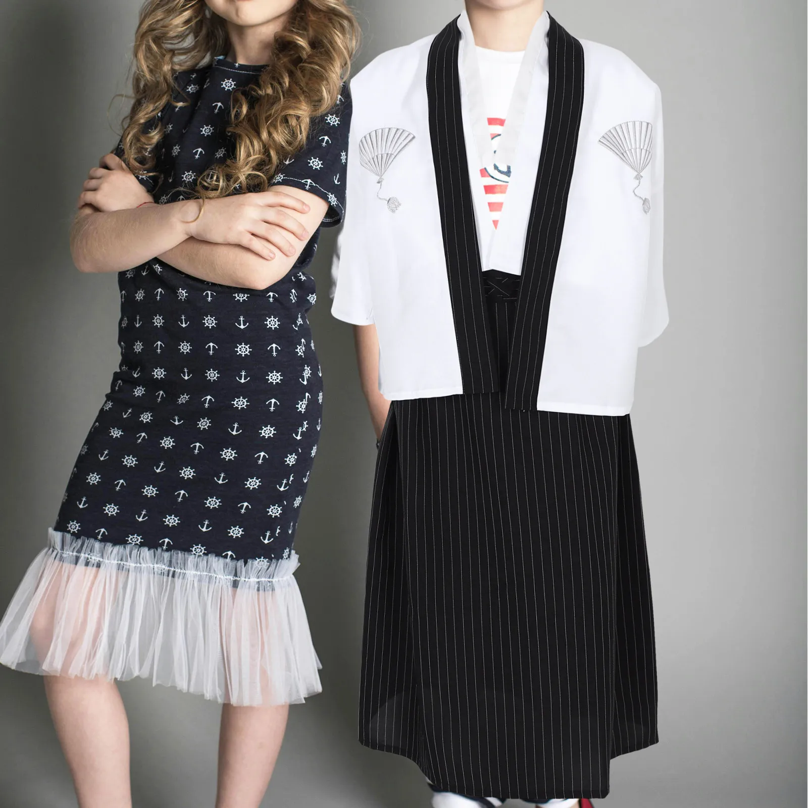 Children Japanese Kimonos Authentic Traditional Costume Performance Stage Show Themed Party Halloween Cosplay