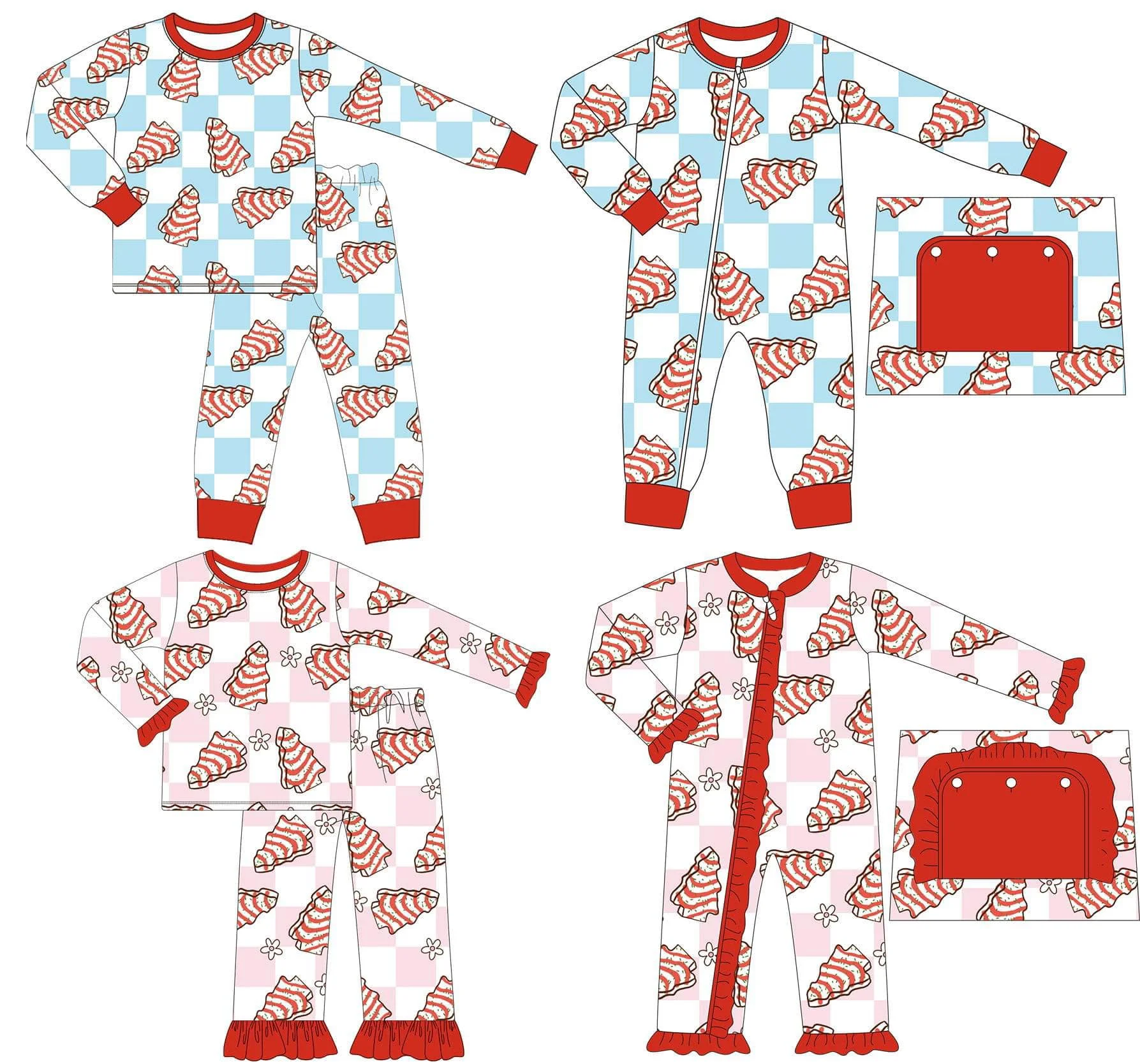 Baby Boy Clothes Kids Clothes Girls Long Sleeve Long Pants Pajama Set Newborn Toddler Jumpsuit Christmas Collection Sets