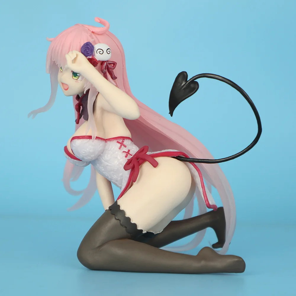 12cm Anime Lala Satalin Deviluke Q version kawaii Action Figure PVC model Toys doll Desk Decor car ornament Collectible Gifts