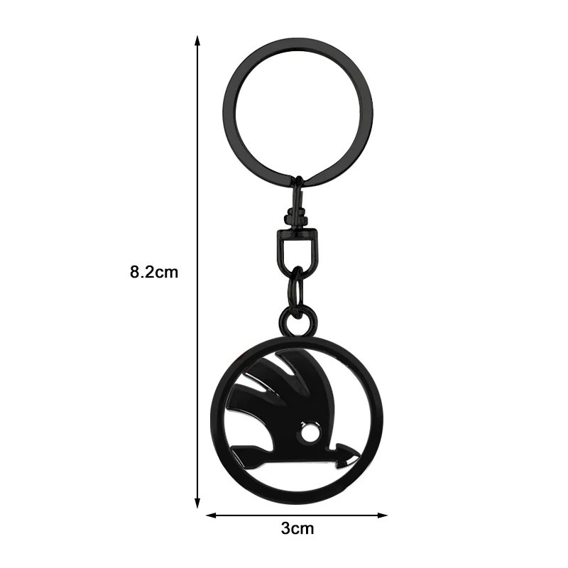 Car Key Chains Keyring Pendant Metal Keychain Holder Auto Accessories For Skoda Octavia MK2 MK3 2 3 A7 Fabia Karoq Kodiaq Superb