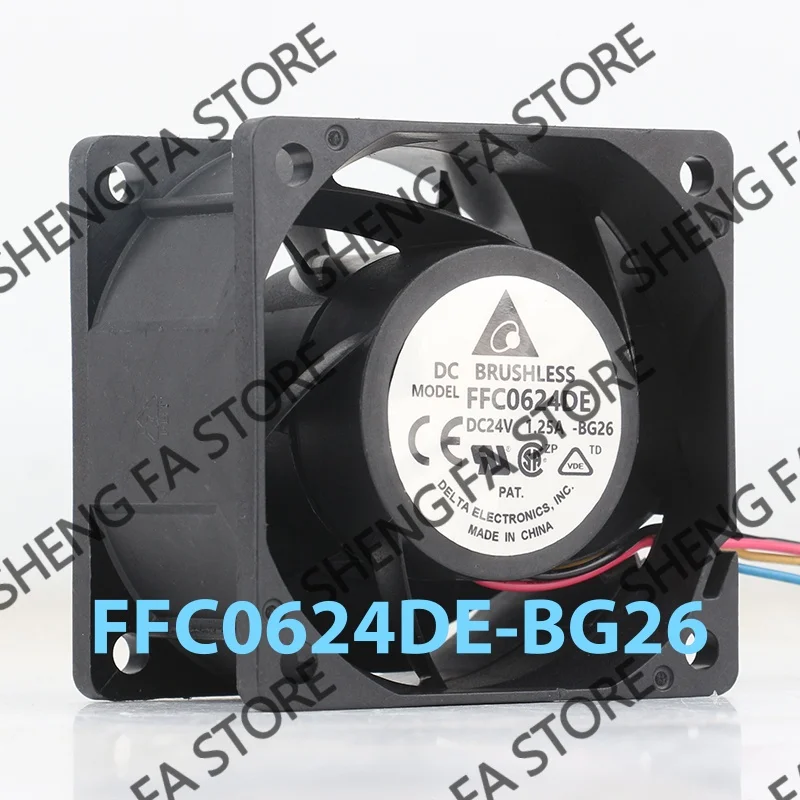 AC EC 6038 60X60X38MM 6CM cooling fan FFC0624DE Delta 5V 12V 48V DC 24V 1.25A large air velocity measurement double ball silent
