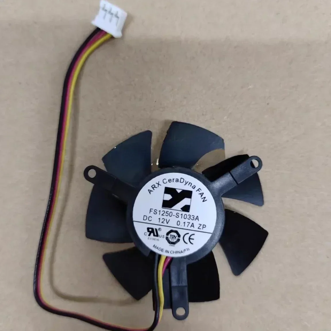 Pour ARX FS1250-S1033A 12V 0.17A 3 fils température contrôlée PWM carte graphique ventilateur hydraulique refroidisseur d'origine ventilateur de refroidissement