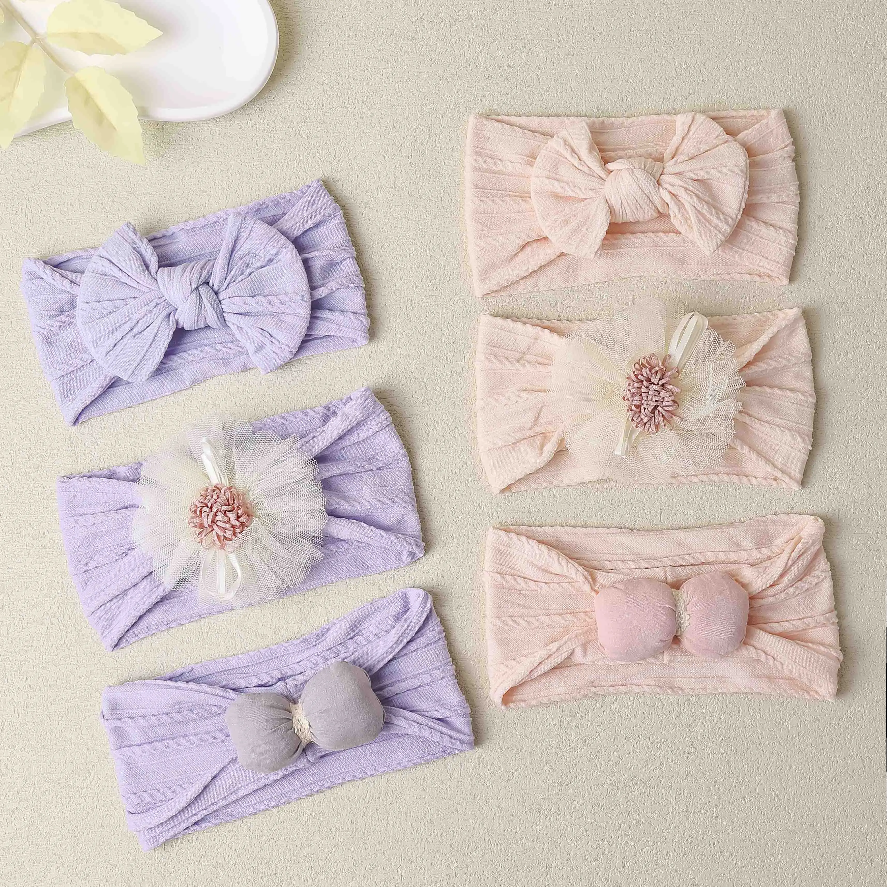 3 Teile/satz Nette Baby Neugeborenen Stirnband Bowknot Blume Haarbänder Weiche Turban Kinder Headwear Infant Haar Zubehör Für Baby Mädchen