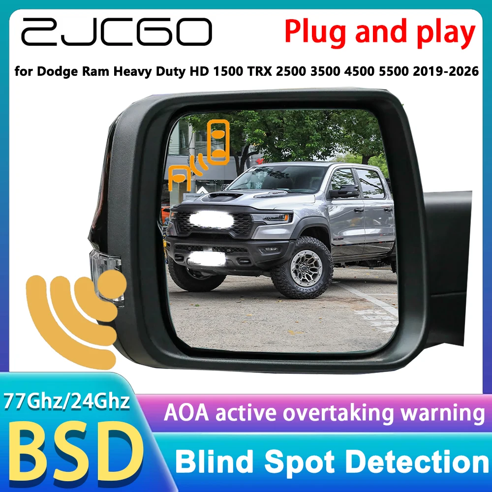 for Dodge Ram Heavy Duty HD 1500 TRX 2500 3500 4500 5500 2019-2026 Blind Spot Assist Monitoring Detection BSM BSA BSD System