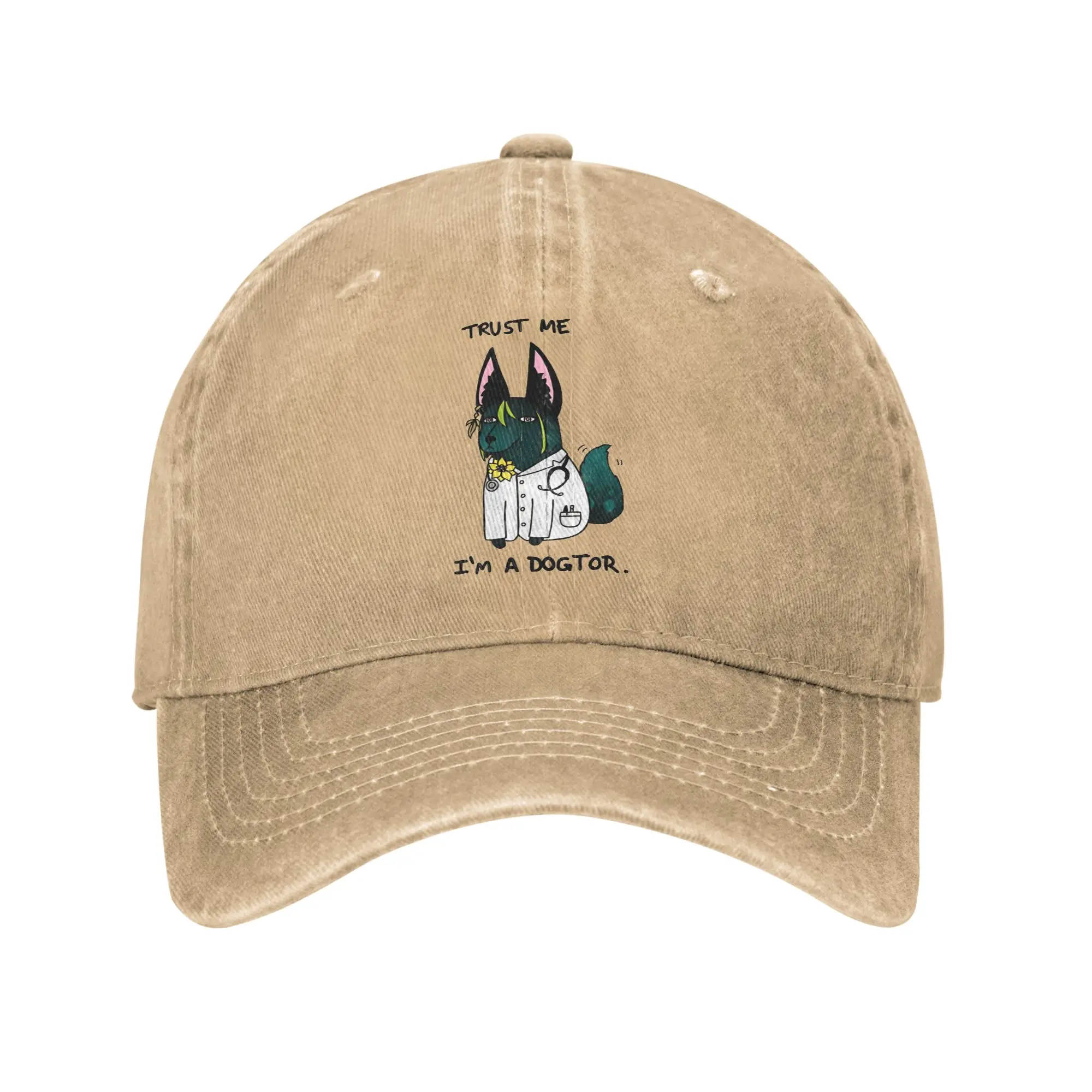 Trust me I'm an amurta graduate Genshin Impact Tighnari Baseball Cap Vintage Distressed Denim Snapback Cap Men Women Caps Hat