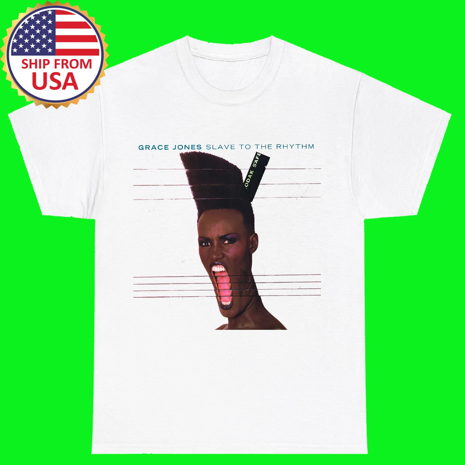 Grace Jones Slave To The Rhythm White Size S - 5XL