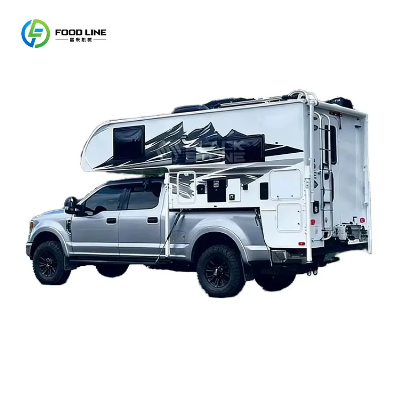 Truck Bed Topper Camper Hard Top Midsize Trucks Waterproof Fiberglass Custom Roof Rack Ready Support Custom