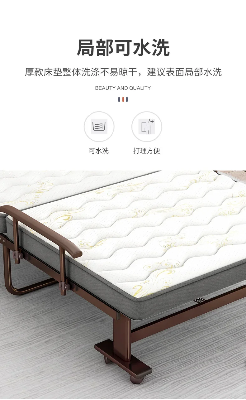 DSA Hotel Extra Bed Folding Single Bed Home Lunch Break Office Nap Artifact Hospital Escort Bed Sofa