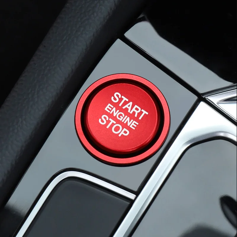 Car Engine Start Button Ignition Switch Decoration Ring Cover for VW Golf7 Passat MK7 VII GTI R B8 Jetta CC Arteon Touareg T-roc