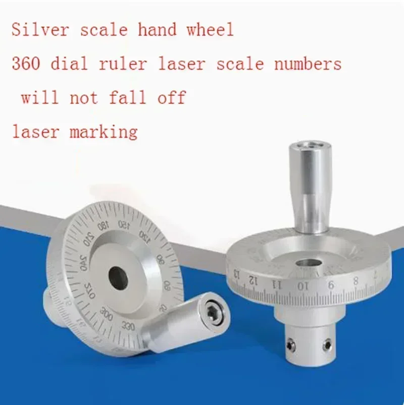 Machine Tool Metal Laser Scale Handwheel Special for Manual Sliding Table Tools Graduated And Angled Handle Rocker 6/8/10/12mm