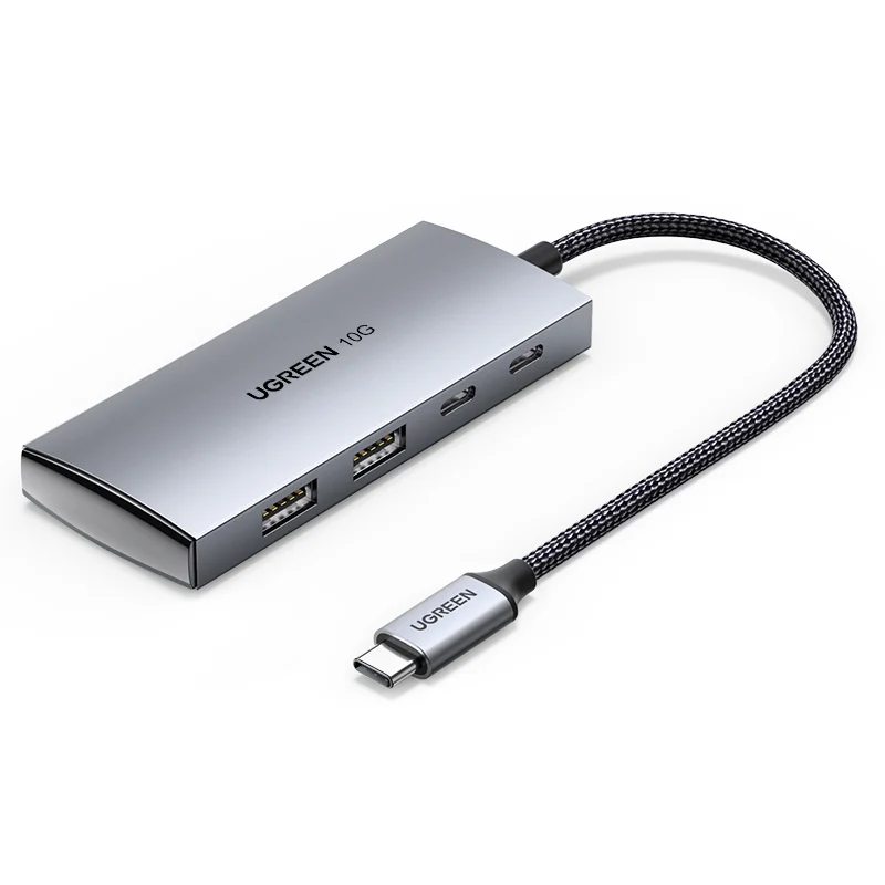 UGREEN USB C Hub 10Gbps, 4 Ports USB 3.2 HUB with 2 USB-C 3.2 and 2 USB-A 3.2, USB Port Extender for MacBook
