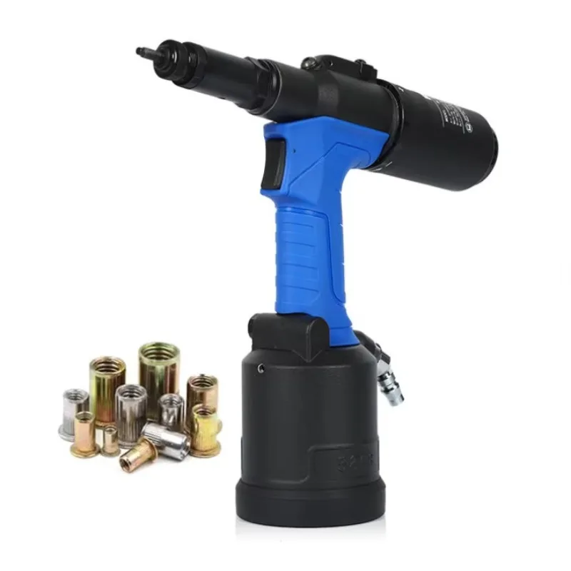 Industrial Pneumatic Blind Rivet Nut Gun RL-6312 Front Exhaust M3-M12 5-7bar Automotive Manufacturing Iron Rivet Nuts Set