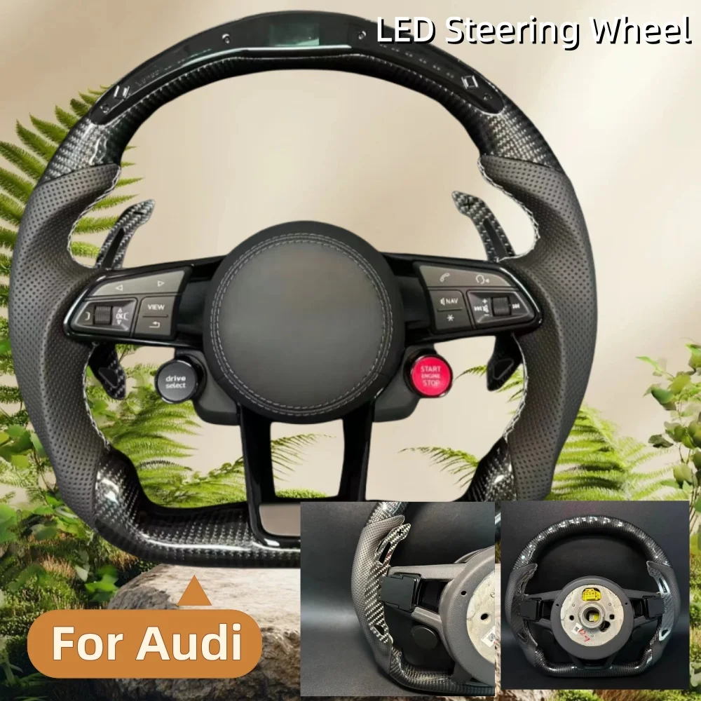 

Carbon Fiber LED Steering Wheel For Audi Q7 RSQ3 RSQ5 R8 TTRS RS3 RS4 RS5 S3 A3 A4 B9 A5 S4 S5 A6 A1 A7 A8 Q3 Q5 Car Accessories