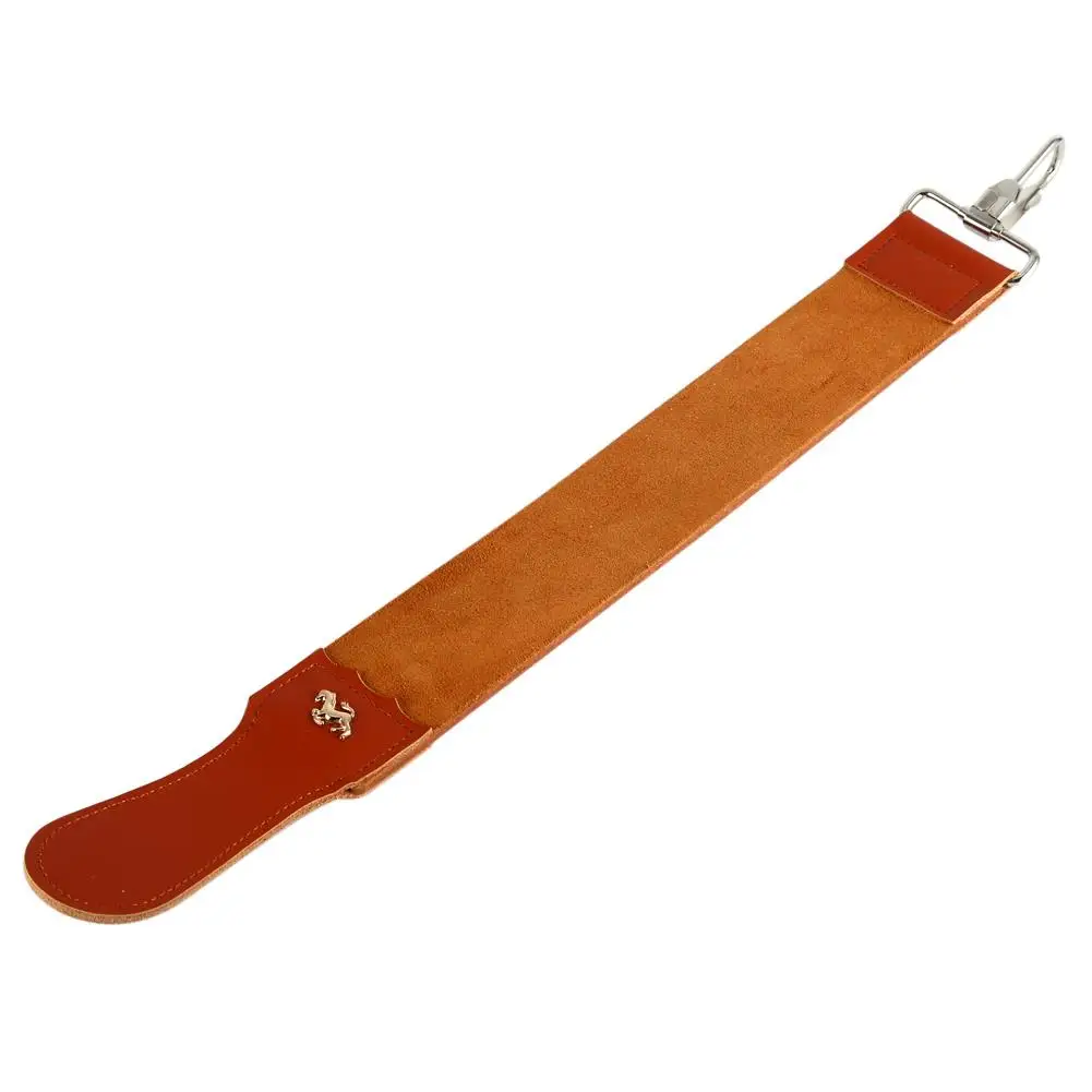 Genuine Leather Strop Strap for Sharpening Barber Knives & Folding Knives - EECOO Sharpener