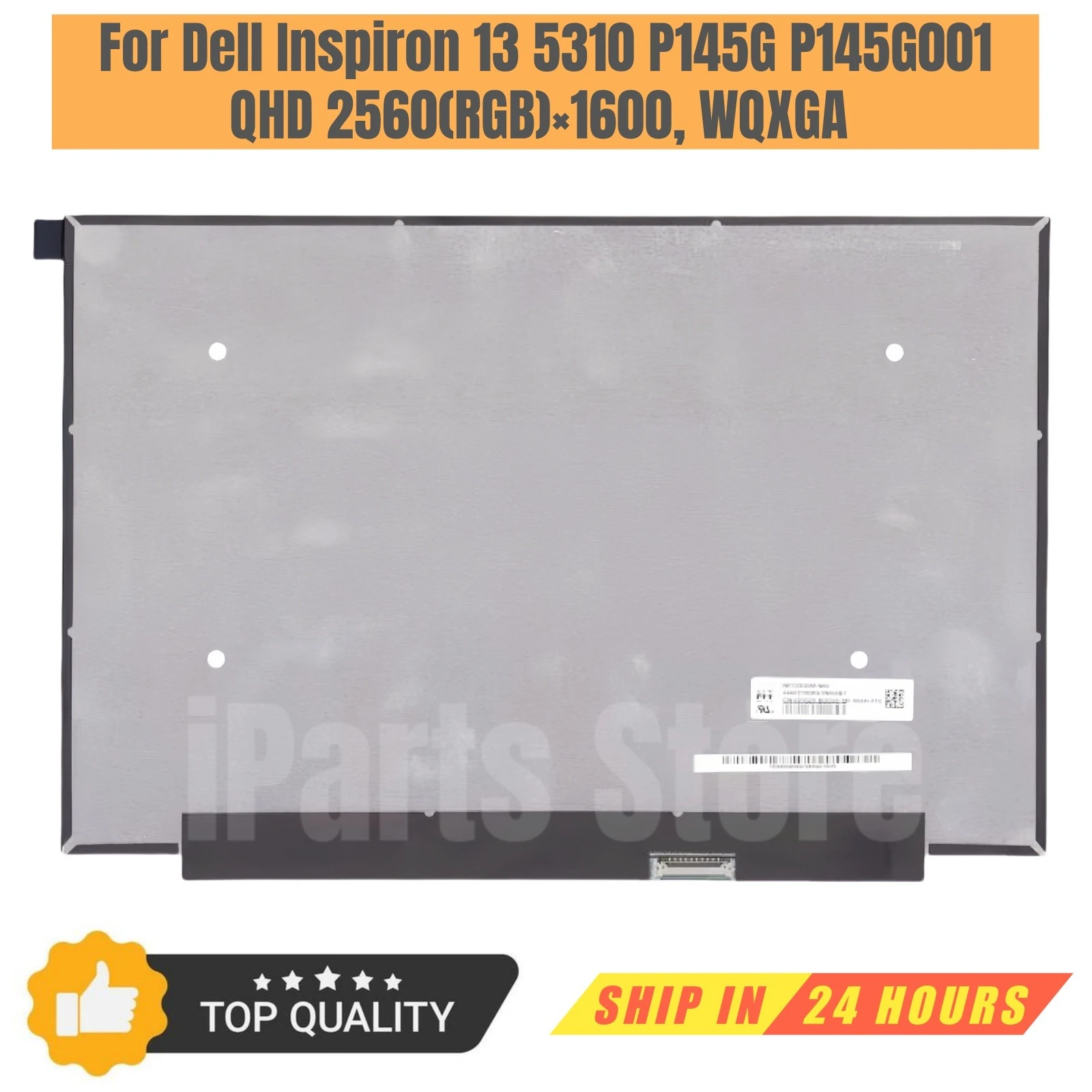 iParts Replacement Display for Dell Inspiron 13 5310 P145G P145G001 QHD LCD Screen Panel 60Hz 2560X1600 Non-Touch OEM Grade A