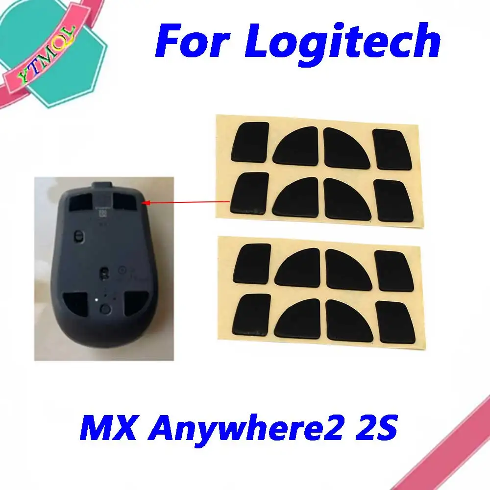 

Hot sale 5set Mouse Feet Skates Pads For Logitech MX Anywhere2 2S wireless Mouse White Black Anti skid sticker Connector