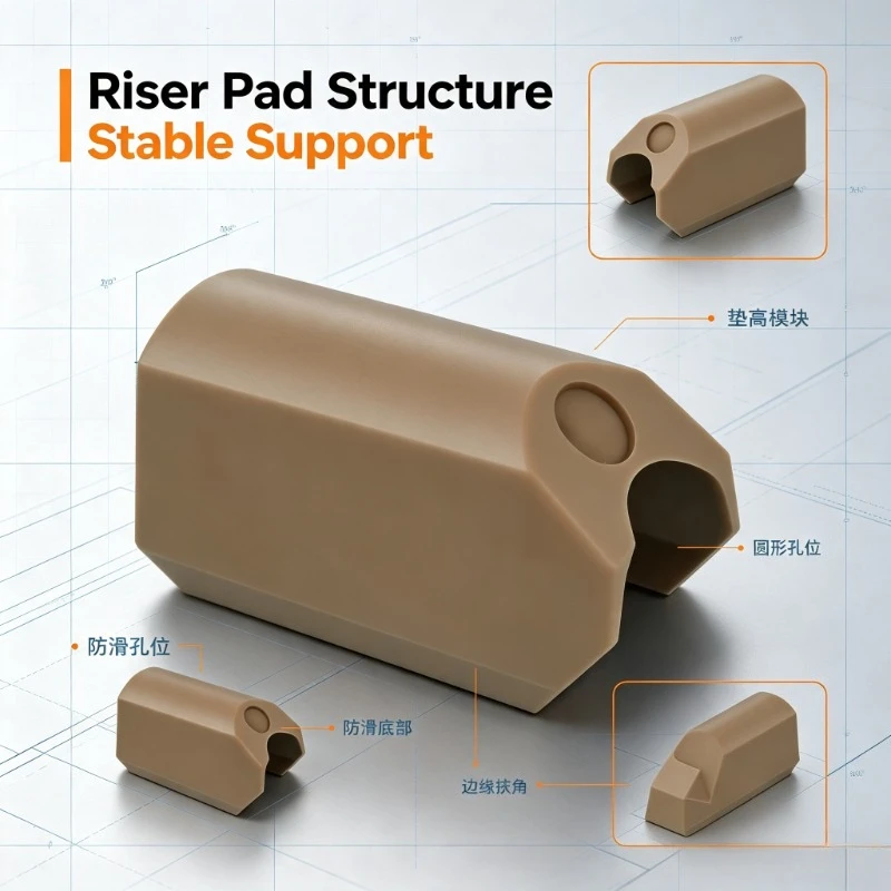 1. CTR Styling Heightening Cheek Rest Shock Absorb Nylon Pad Quick Detach Hobby Assembly Parts