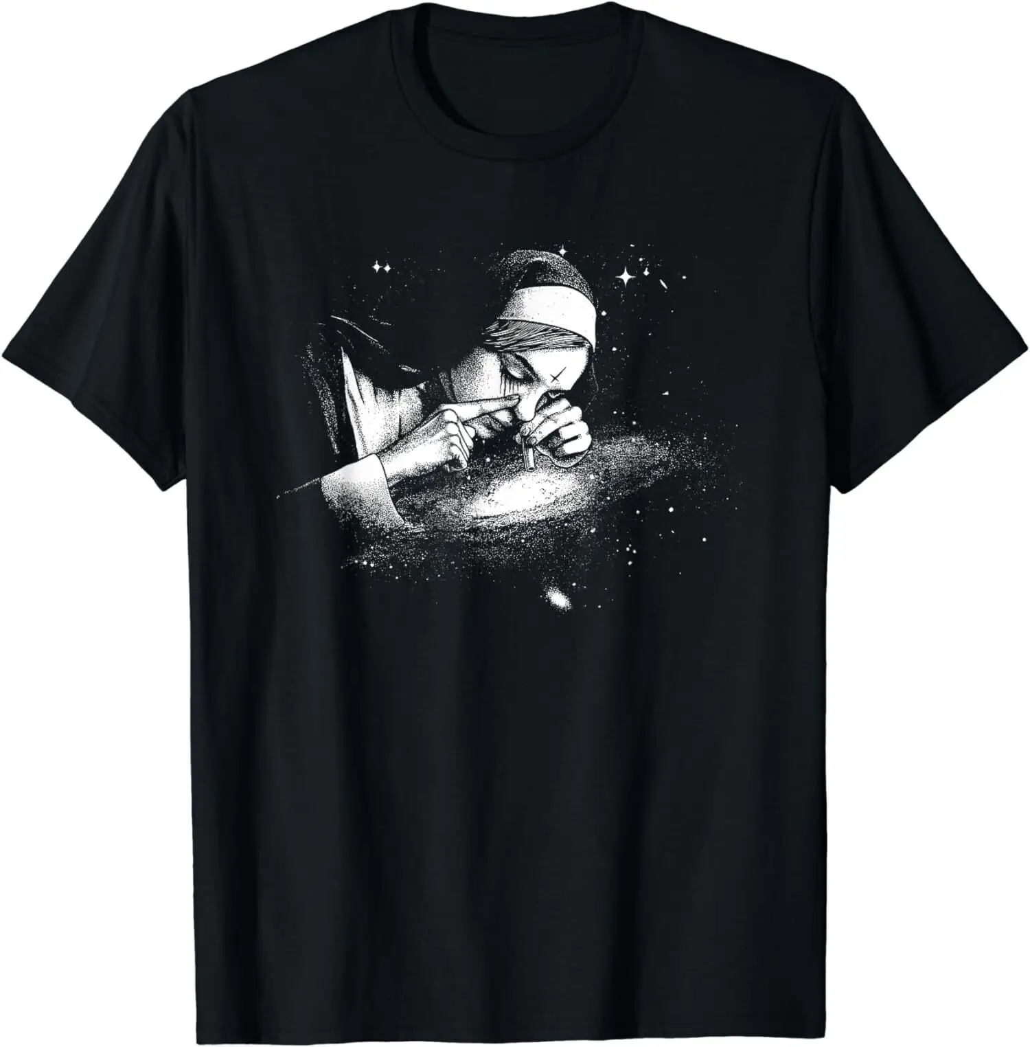 

NEW LIMITED Nuns Smoking Dark Style Design Tee T-Shirt S-3XL