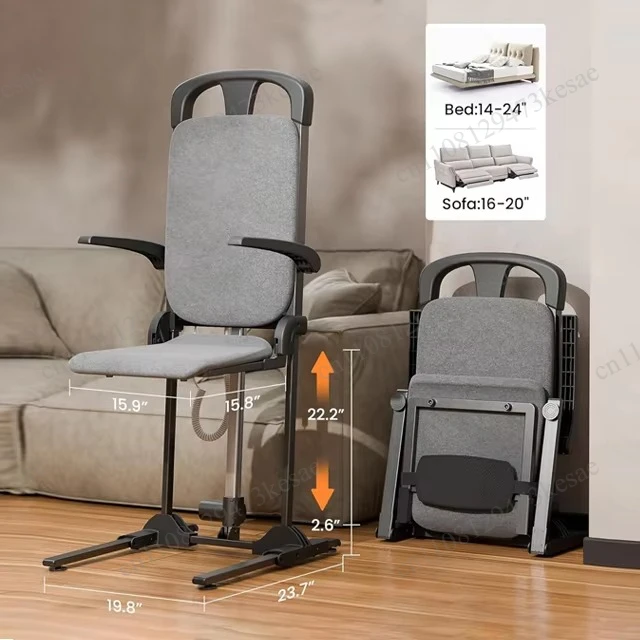 for Mateside Patient Transfer Chair Portable Foldable Wheelchair Mobility Aid for Elderly Disabled Caregivers
