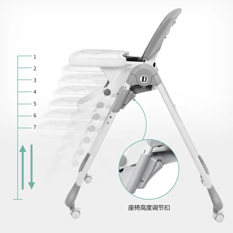 RTS Новый высококачественный многофункциональный портативный детский столик с регулируемым подъемником, складной детский стул, обеденный стул