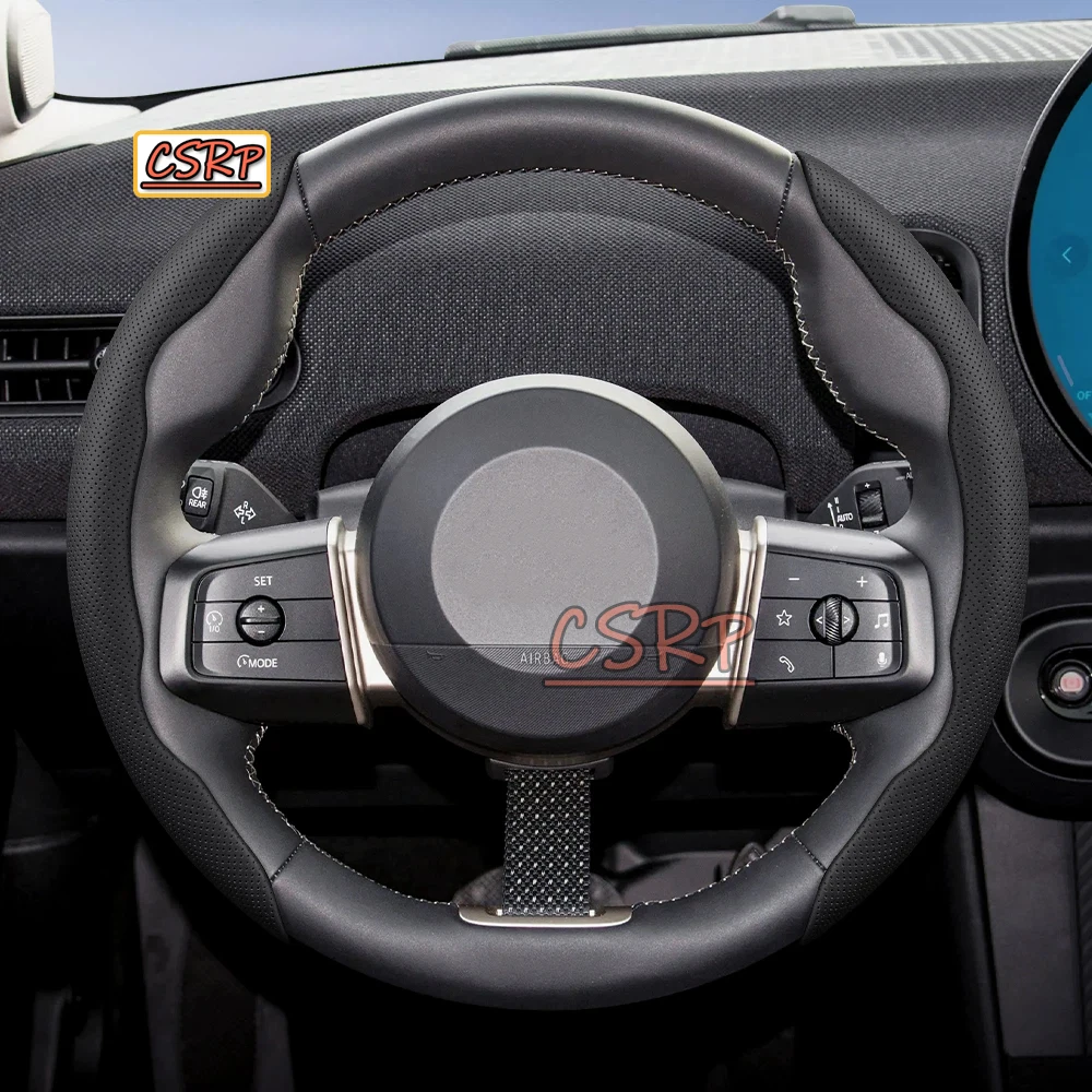 for Mini Breathable Holes Leather Steering Wheel R50 R56 Countryman Clubman Paceman Jcw Roadster Coupe Cooper Se 3 5