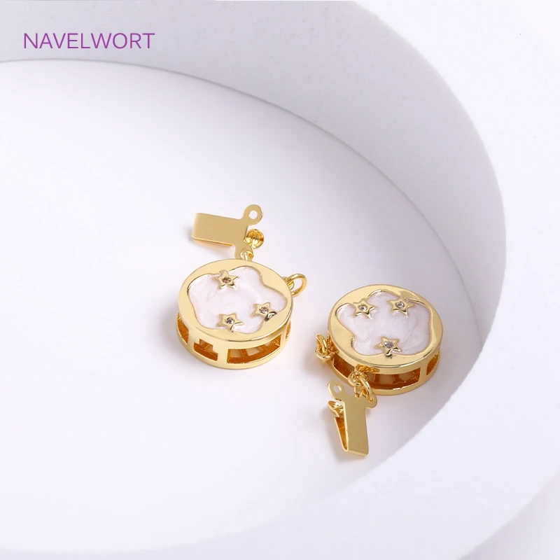 Wholesale 18K Gold Plated Square Filigree Box Safety Clasps Connector For Bracelet Necklace Making,DIY Jewellery Making Susories