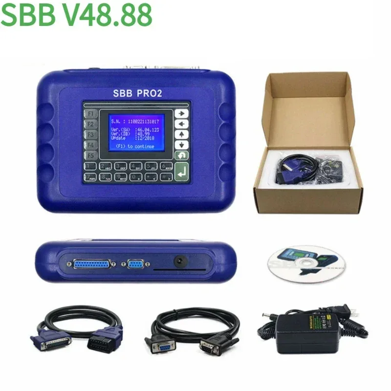 SBB PRO2 V48.99 Car Key Programmer Read Immobilizer PIN Code Remote Key Programming Tool for European Vehicles