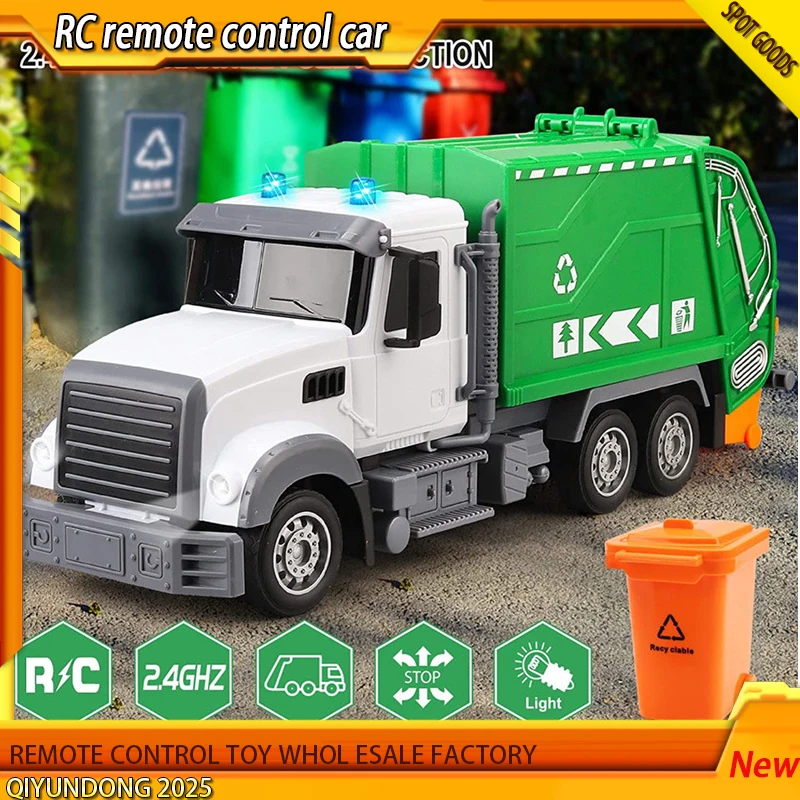 

Children Engineering Vehicle Toys Wireless Remote Control Mixer Truck Fire Truck Sanitation Truck Simulation Military Vehicle