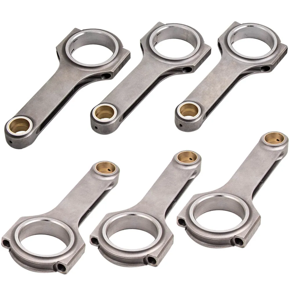 6x H-Beam Racing Connecting Rods  For Datsun 240Z L24 W/ Warranty