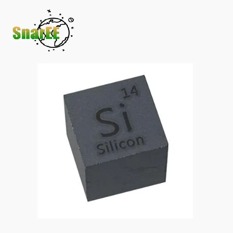 10PCS Silicon Element Cube Si 10x10x10mm Silicon Cube Scientific Research Materials High Purity