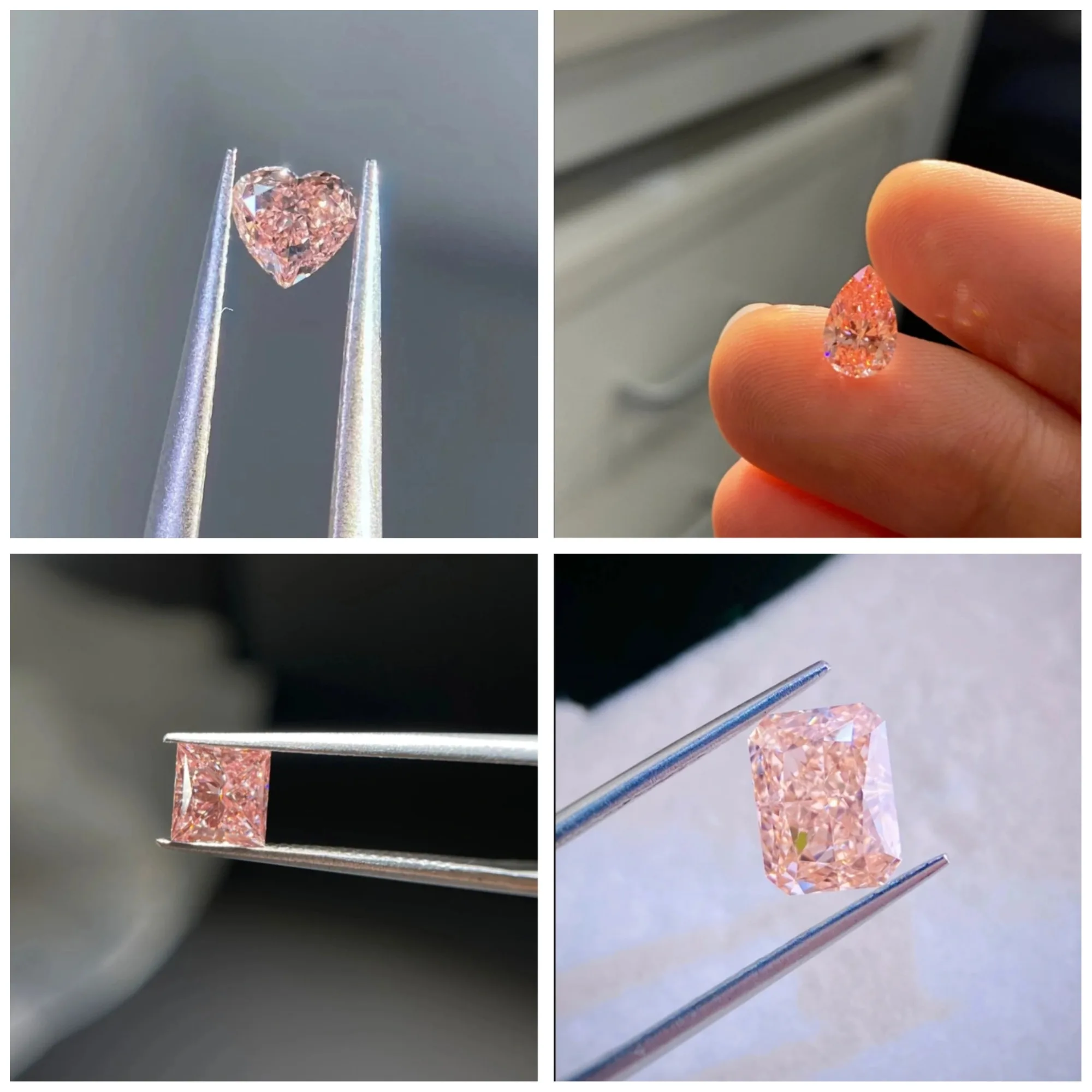 NASIA with IGI Certificates Fancy Color Pink Diamond Colored Lab Grown Diamonds for Women Gifts Wholesale Jewelry 2026