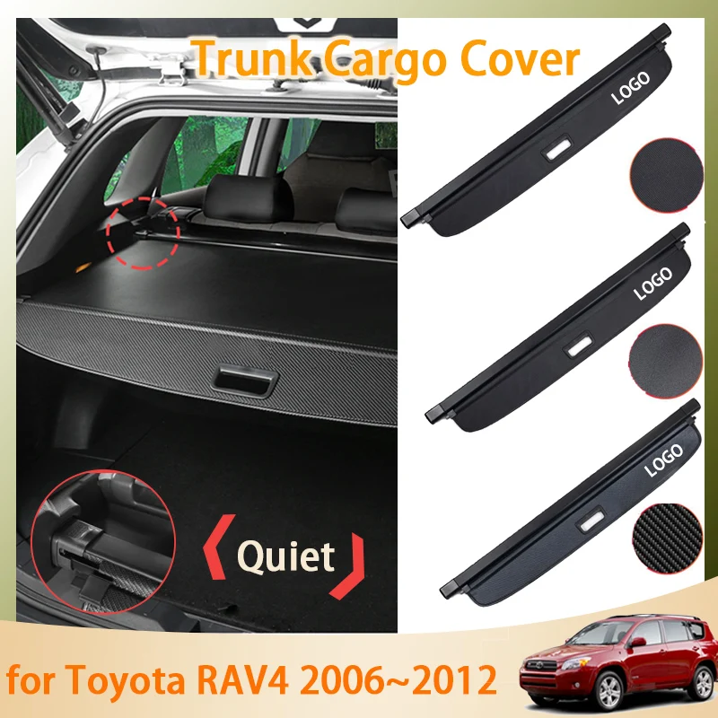 

Trunk Cargo Mat for Toyota RAV4 2008 XA30 30 2006~2012 2011 2010 2009 2007 Accessorie Rear Curtain Retractable Anti-peeping Part