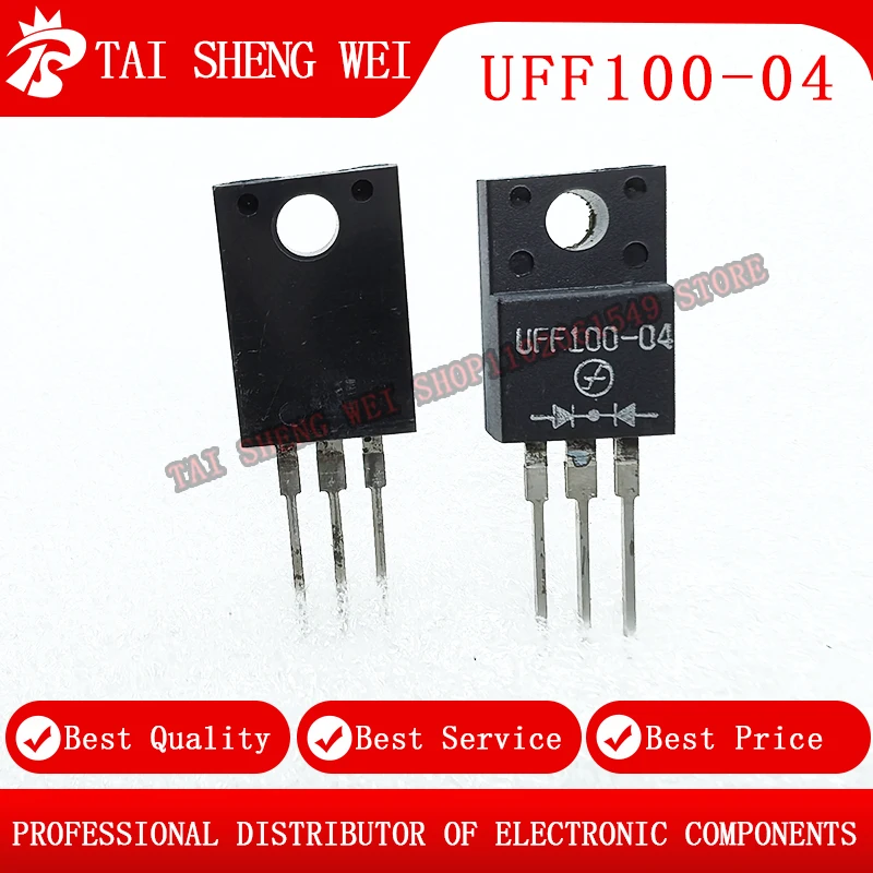 5 pcs of brand new UFF100-04 TO-220F UFF100 TO-220F UFF100-04 40V 100A