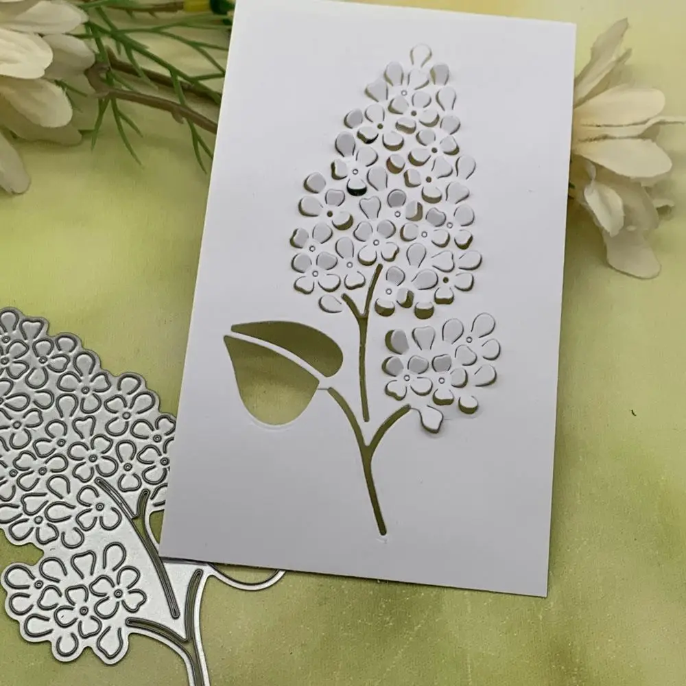 Flowers background frame Metal Cutting Dies Stencils Die Cut for DIY Scrapbooking Album Paper Card Embossing