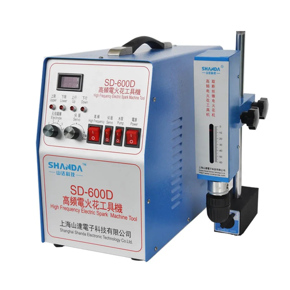 

Мини-эрозионный сверлильный станок SD-600D для удаления сломанного метчика и винта Портативный мини-эрозионный сверлильный станок со сломанным болтом