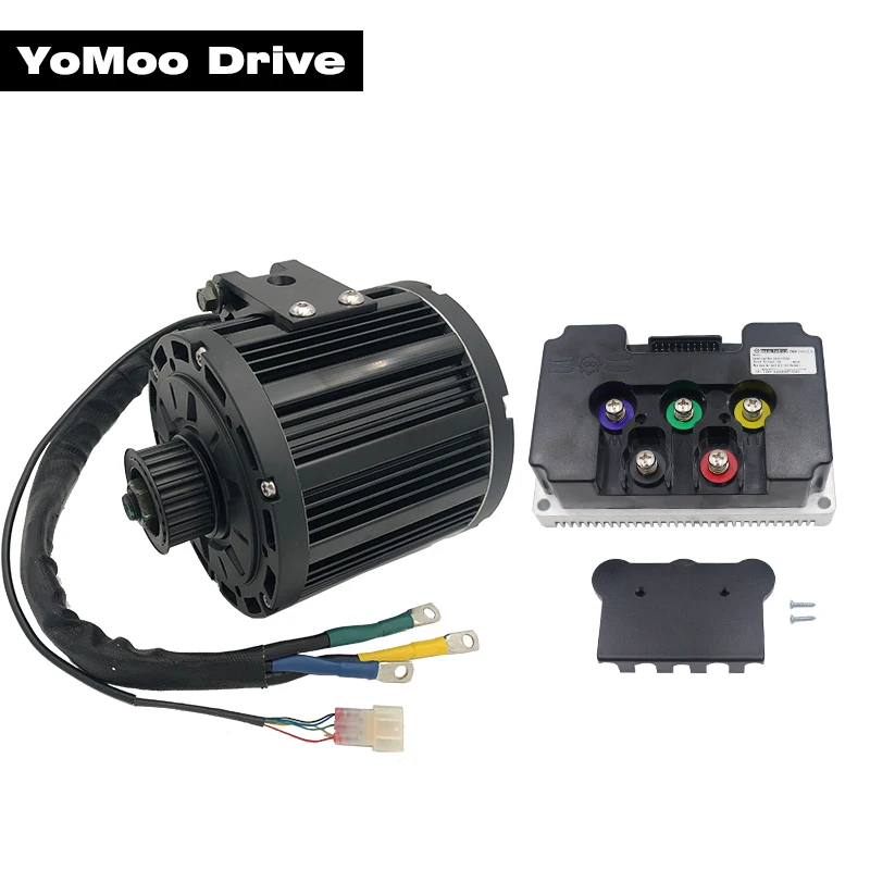 

QS138 70H 3000W Peak 9000W 100KPH PMSM двигатель среднего привода с контроллером Fardriver ND72450 DC 200A для электрического мотоцикла